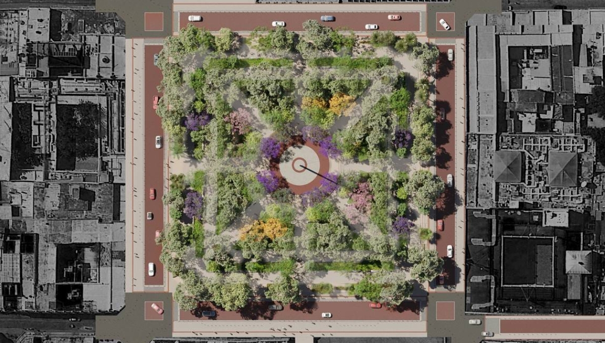 Así lucirá la Plaza Grande Mérida con los trabajos de remodelación: FOTOS