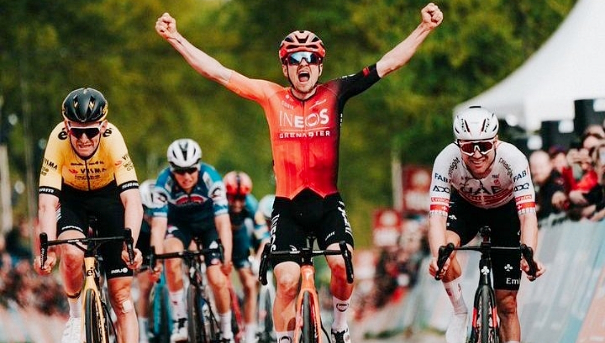 Tom Pidcock quedó por delante del suizo Marc Hirschi y los belgas Tiesj Benoot y Mauri Vansevenant Tom Pidcock quedó por delante del suizo Marc Hirschi y los belgas Tiesj Benoot y Mauri Vansevenant