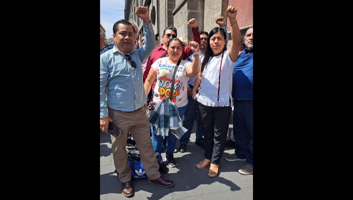 Líderes de la CNTE se reúnen con presidente López Obrador en Palacio Nacional