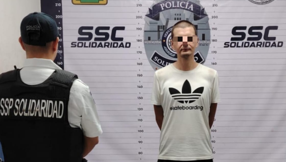 El hombre ruso quedó a disposición de la Fiscalía Especializada en Delitos contra la Salud en Playa del Carmen