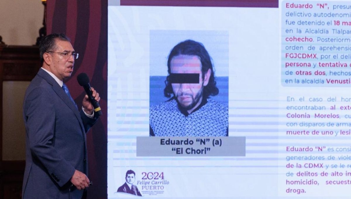 Subsecretario de Seguridad destaca captura de 'El Chori', líder de La Unión Tepito