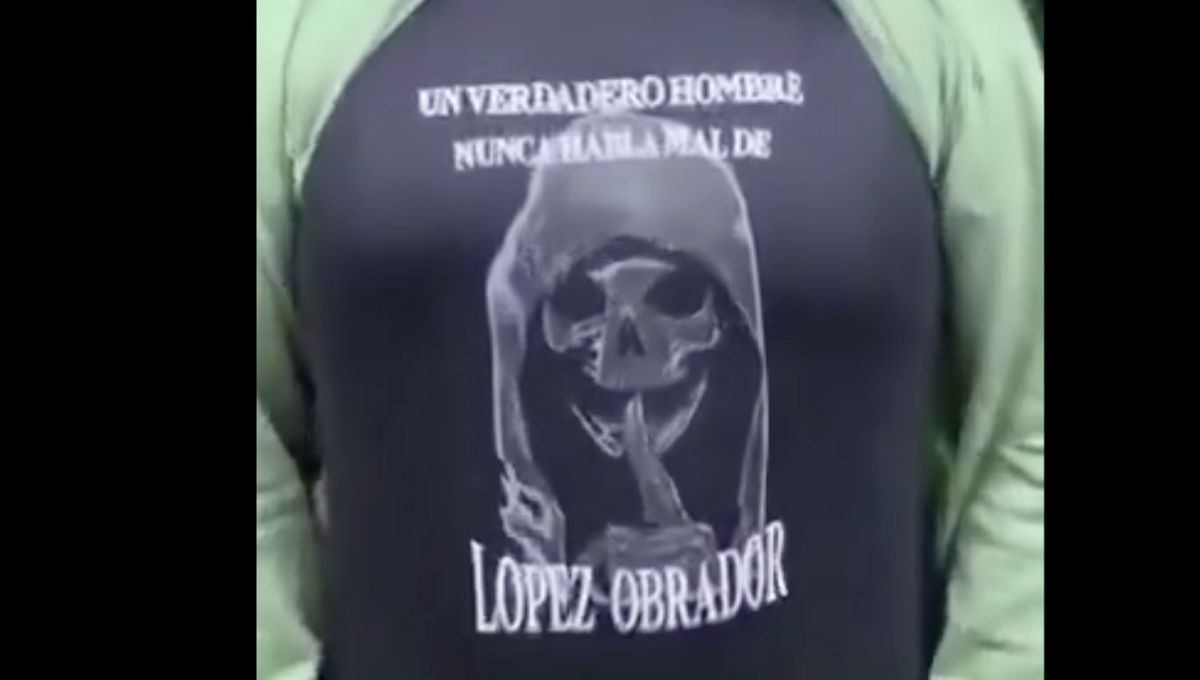 Elizabeth García Vilchis criticó la reacción de los medios y algunos usuarios de redes sociales que han mostrado su descontento y alarma por el meme de la playera que apooya a AMLO Elizabeth García Vilchis criticó la reacción de los medios y algunos usuarios de redes sociales que han mostrado su descontento y alarma por el meme de la playera que apooya a AMLO