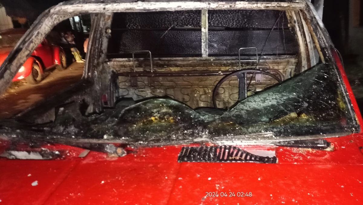 Los presuntos delincuentes huyeron abordo de una camioneta