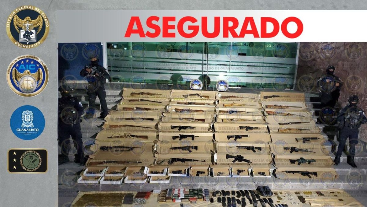 En un operativo conjunto en el municipio de San Felipe, Guanajuato, se decomisaron 52 armas de fuego de diversos calibres así como cartuchos útiles y sustancias ilegales En un operativo conjunto en el municipio de San Felipe, Guanajuato, se decomisaron 52 armas de fuego de diversos calibres así como cartuchos útiles y sustancias ilegales