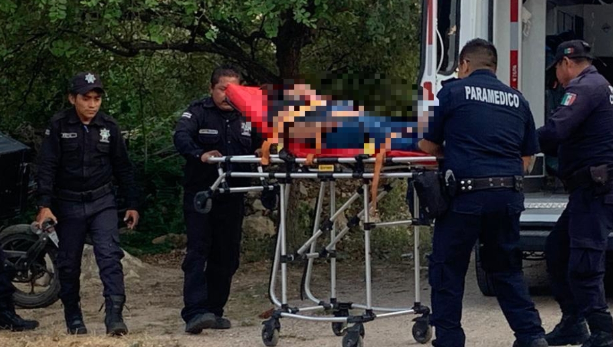 La mujer fue ingresada al hospital de Tekax