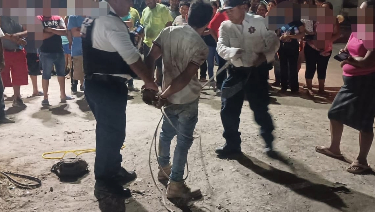 Vecinos de Escárcega, cansados de la inseguridad, intentan linchar a presunto ladrón