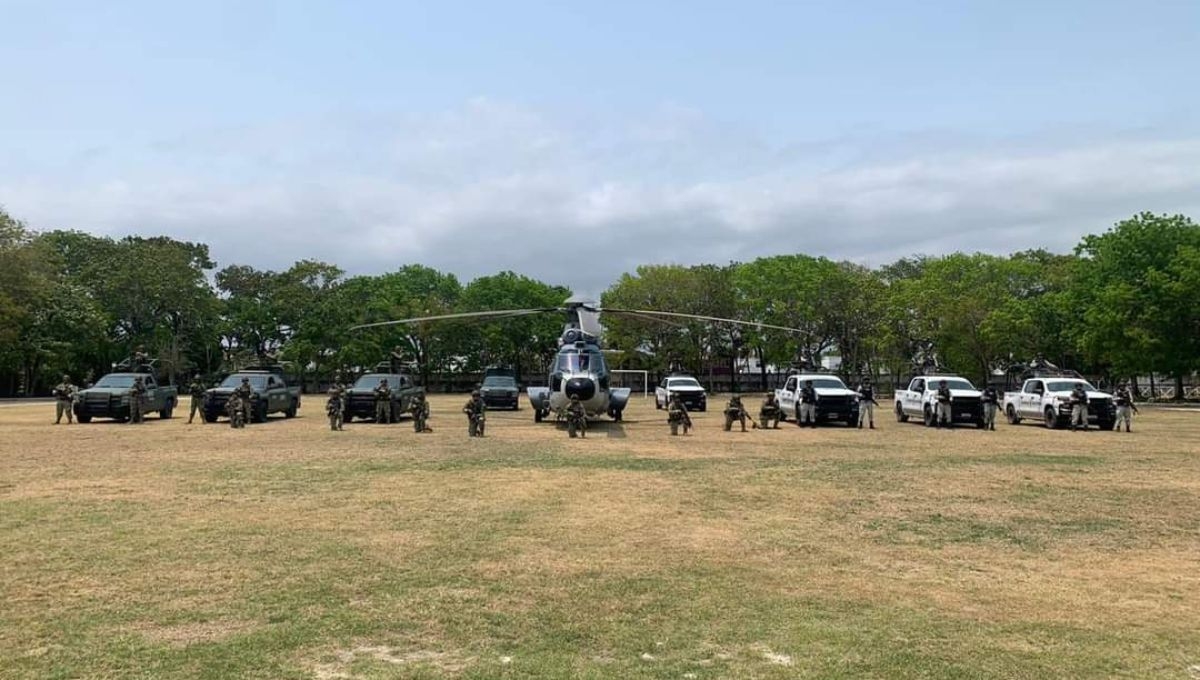 Un helicóptero y diversos vehículos también fueron enviados a Chetumal Un helicóptero y diversos vehículos también fueron enviados a Chetumal