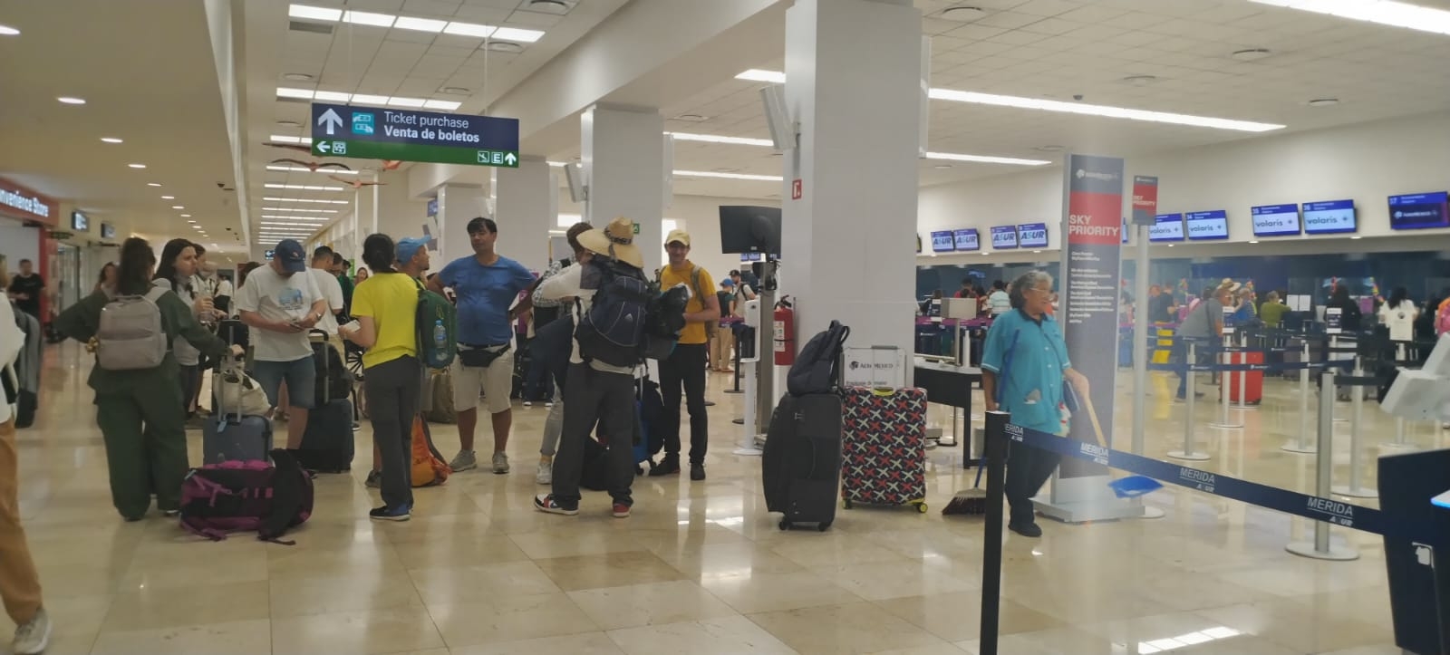 La movilidad en el Aeropuerto de Mérida se mantiene al alza