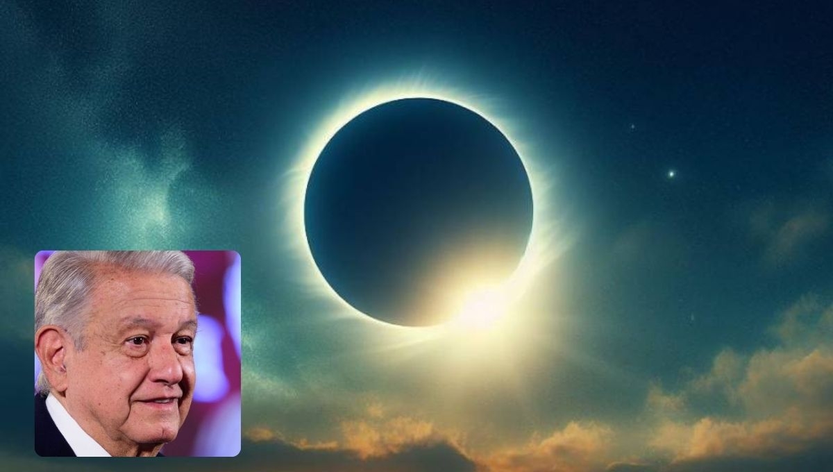 Andrés Manuel López Obrador anunció la realización de un taller especial sobre el eclipse solar del 8 de abril
