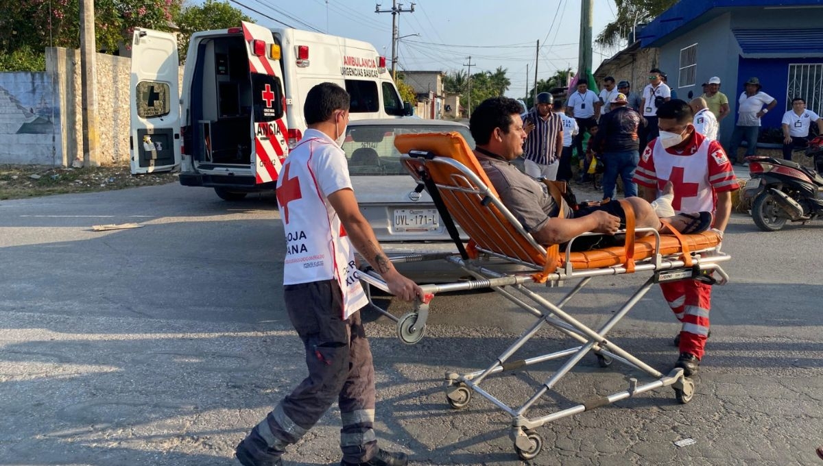 Los lesionados fueron auxiliados por paramédicos
