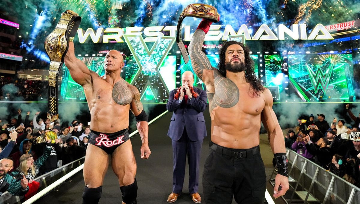 The Rock y Roman Reigns ganaron en la Noche 1 de WrestleMania XL The Rock y Roman Reigns ganaron en la Noche 1 de WrestleMania XL