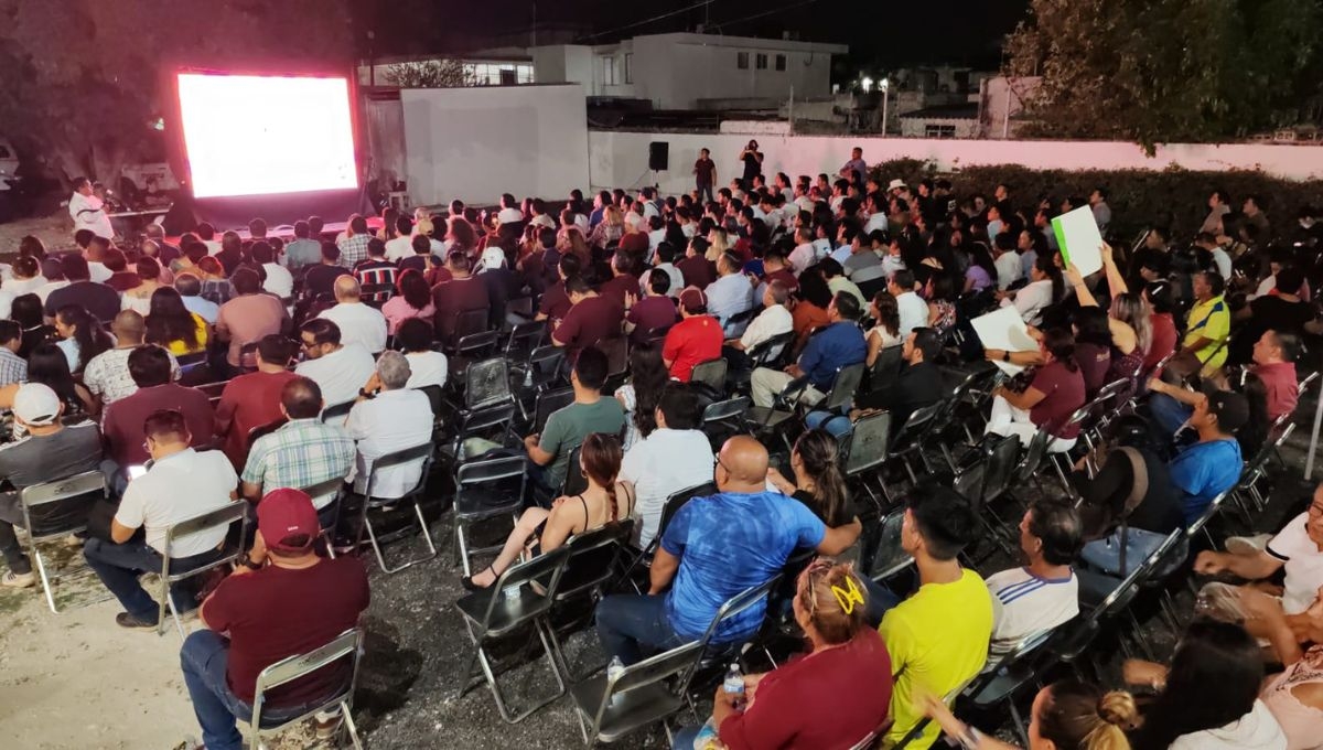 Así se ve la sede de Morena durante el primer debate presidencial