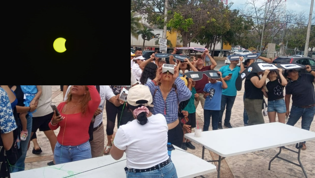Cientos de cancunenses pudieron disfrutar de este fenomeno natural