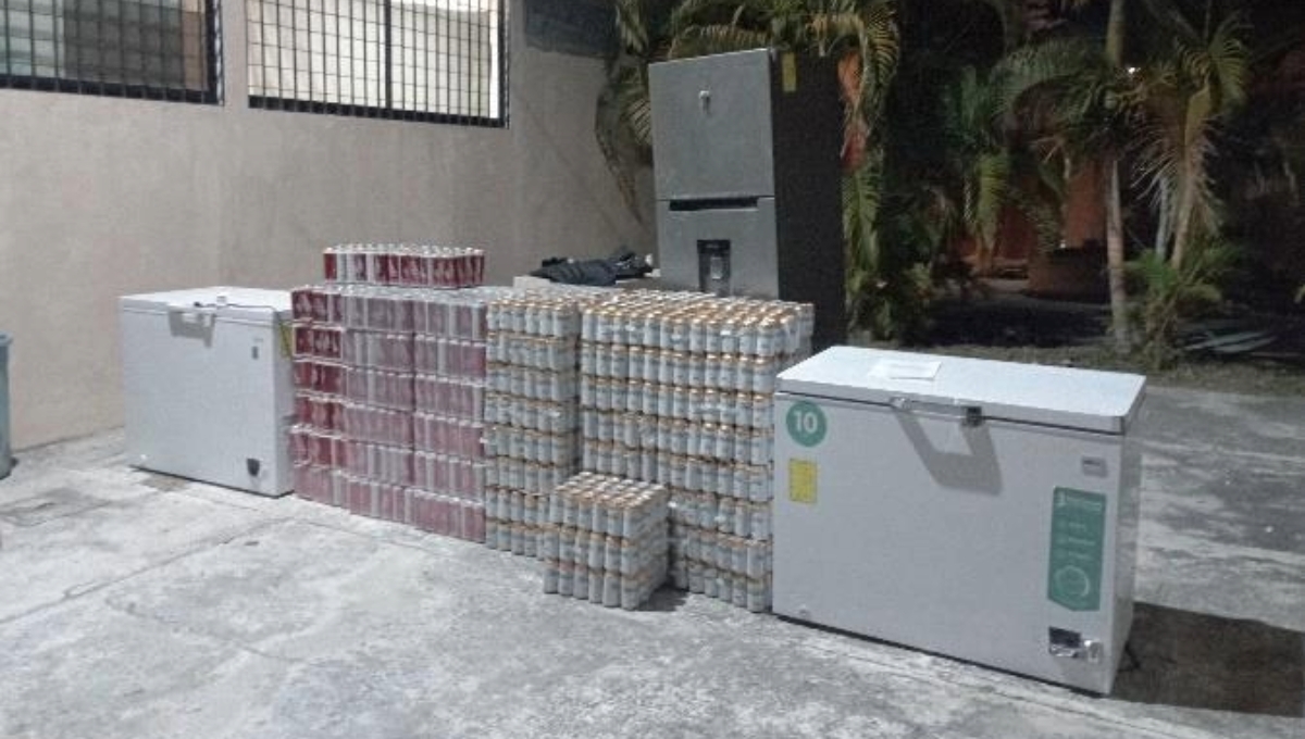 También se decomisaron artículos utilizados para la venta ilícita de bebidas alcohólicas
