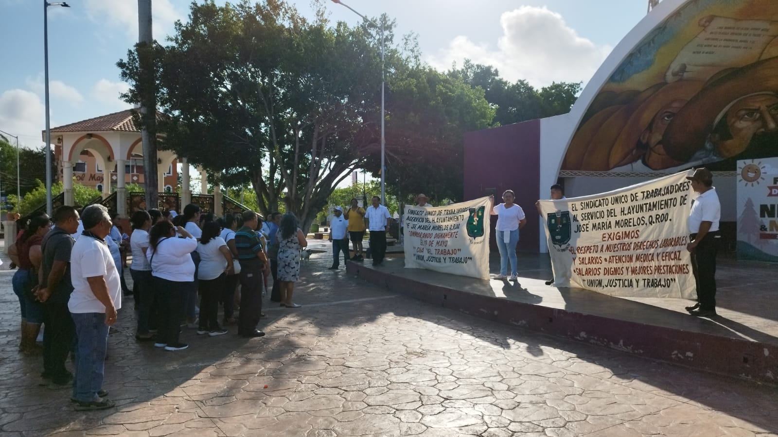 En José María Morelos se plantaron en el parque municipal En José María Morelos se plantaron en el parque municipal