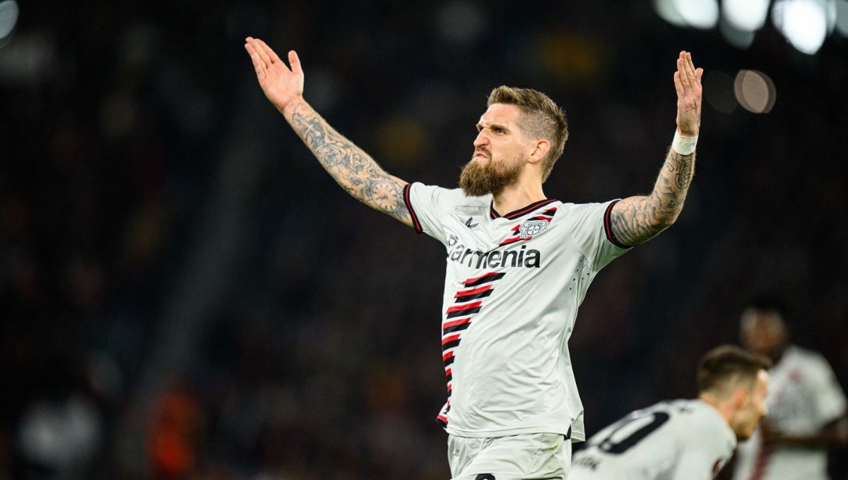 Robert Andrich marcó un golazo frente a Roma en Italia Robert Andrich marcó un golazo frente a Roma en Italia