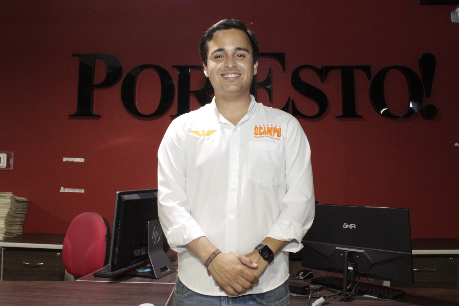 Gerardo Ocampo visitó las instalaciones del periódico Por Esto!