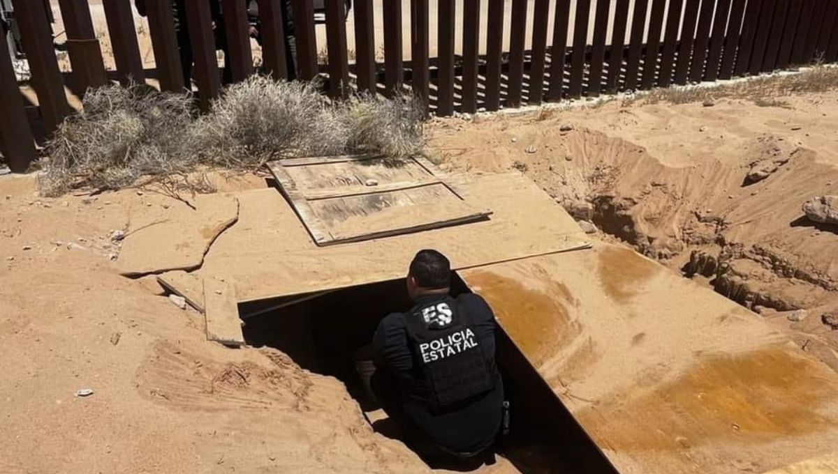 Descubren un túnel clandestino en la frontera entre Sonora y Arizona