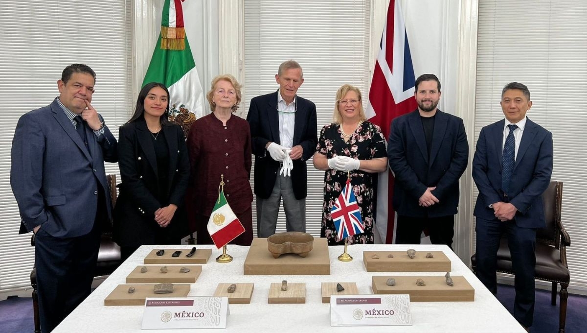México recupera 19 piezas prehispánicas gracias a ciudadano británico