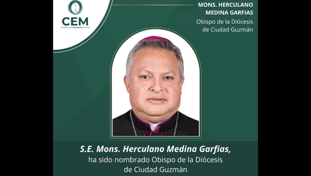 El Papa Francisco nombró a Herculano Medina Garfias como obispo de Ciudad Guzmán