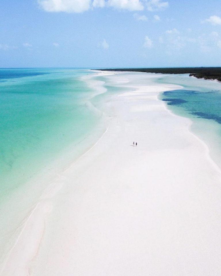 La playa es considerada como una de las más hermosas de Quintana Roo