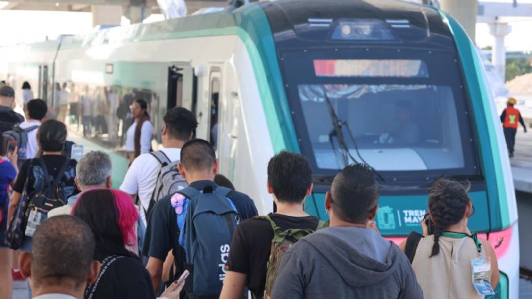 Actualmente el Tren Maya conecta a Palenque con Playa del Carmen Actualmente el Tren Maya conecta a Palenque con Playa del Carmen